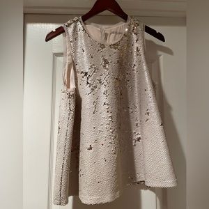 Rachel Roy large sequin tank.